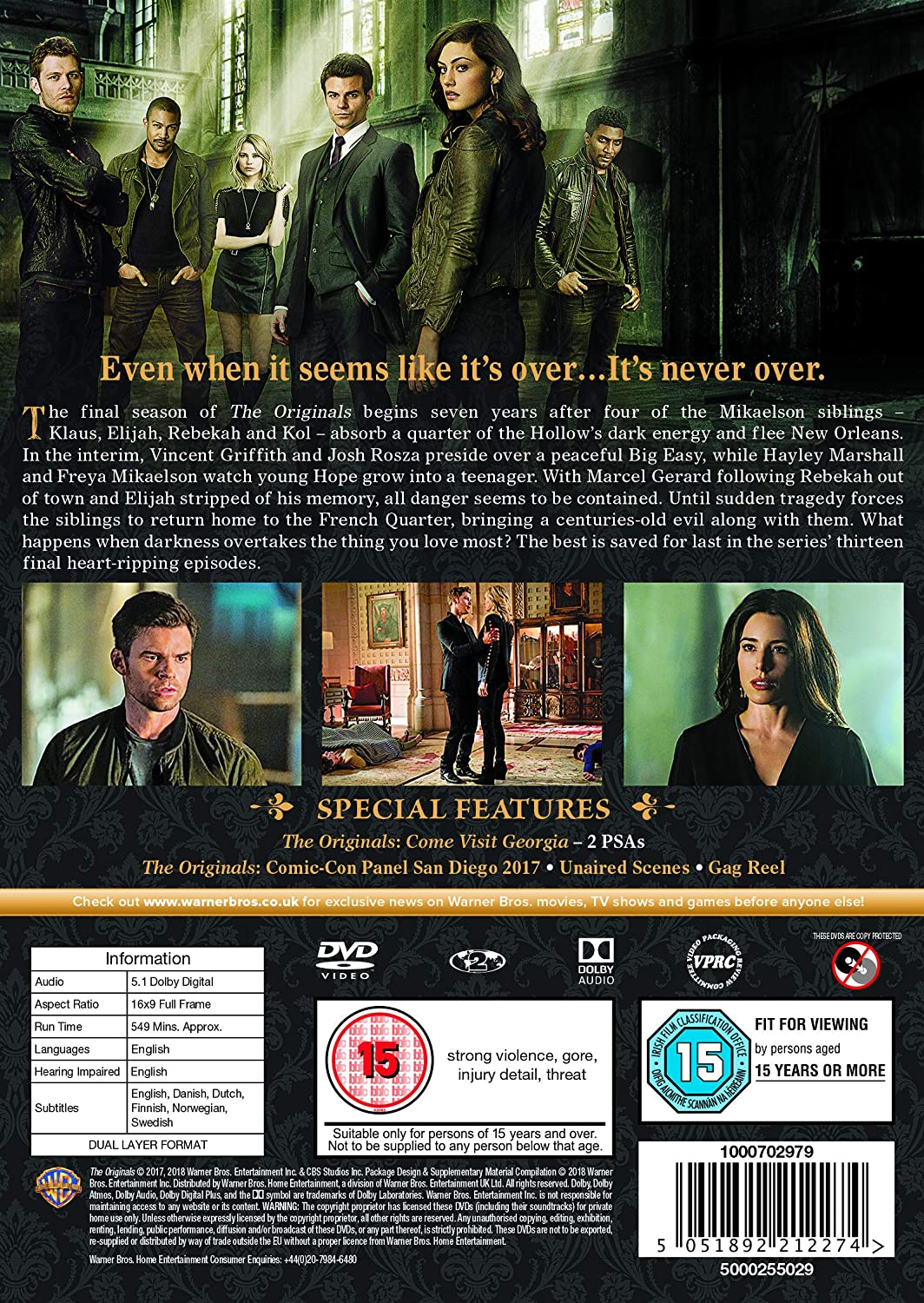 The Originals: Staffel 5 – Drama [DVD]