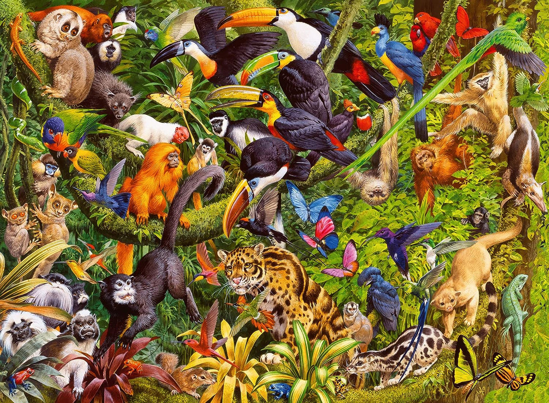 Ravensburger Marvelous Menagerie 200-teiliges Puzzle für Kinder ab 8 Jahren