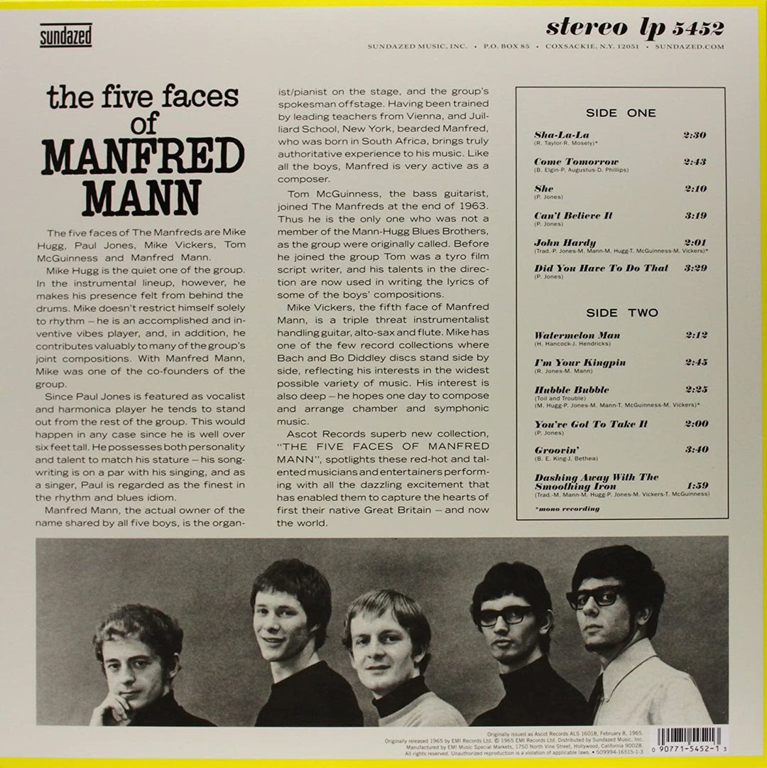 Die fünf Gesichter von Manfred Mann [Vinyl]