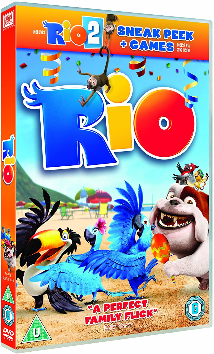 Rio (mit Vorschau auf Rio 2) – Komödie/Familie [DVD]