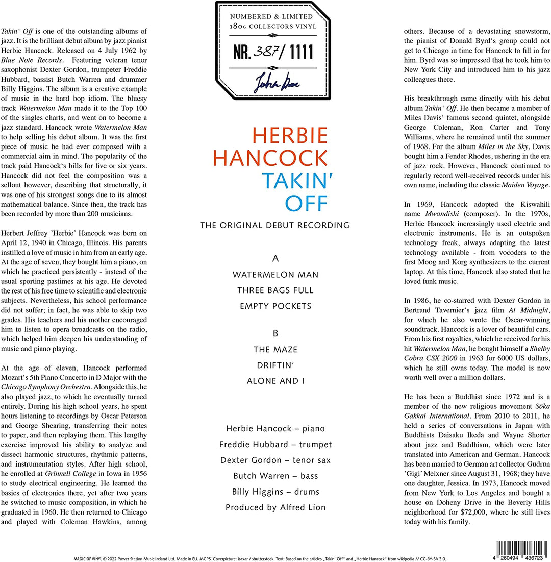 Herbie Hancock – Takin Off [Vinyl]