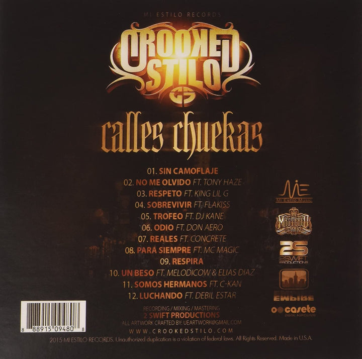 CROOKED STILO – CALLES CHUEKAS [Audio CD]