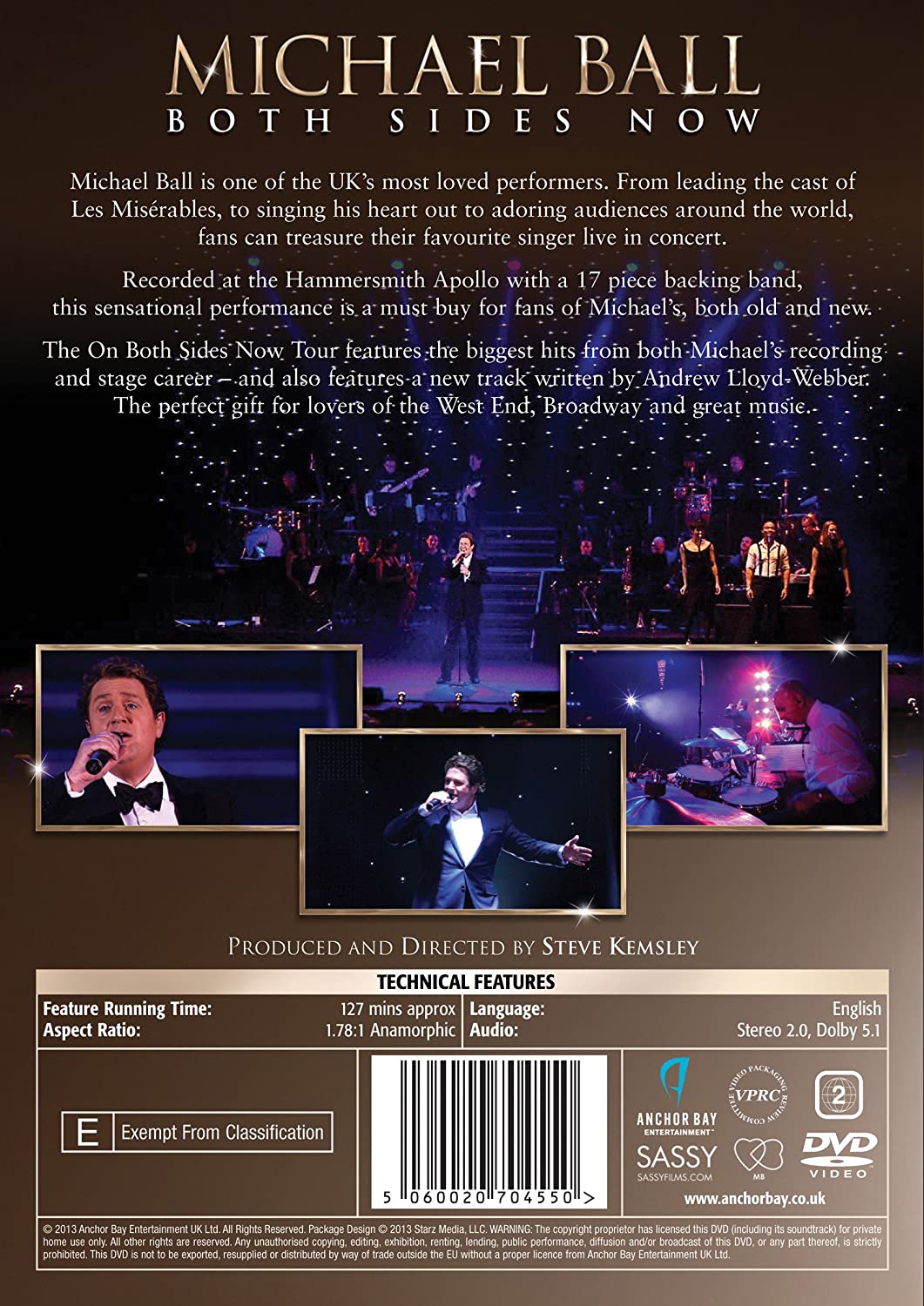 Michael Ball: Both Sides Now – Live Tour 2013 [DVD]