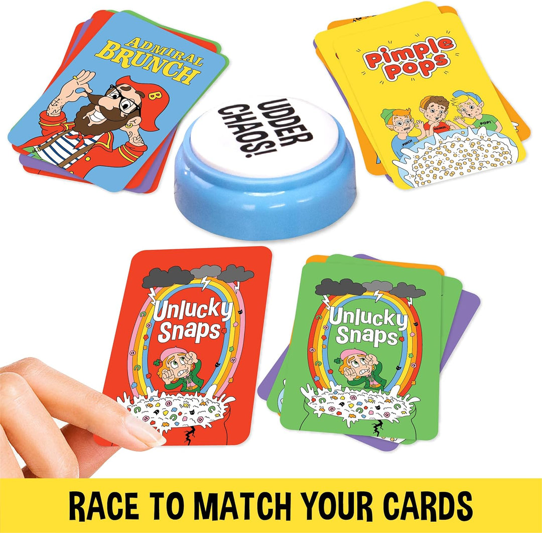 Cereal Snap: The Lighting Fast Matching & Throwing Game | 3-16 Players | Family Party Game for Teens & Kids, Active Family Card Game