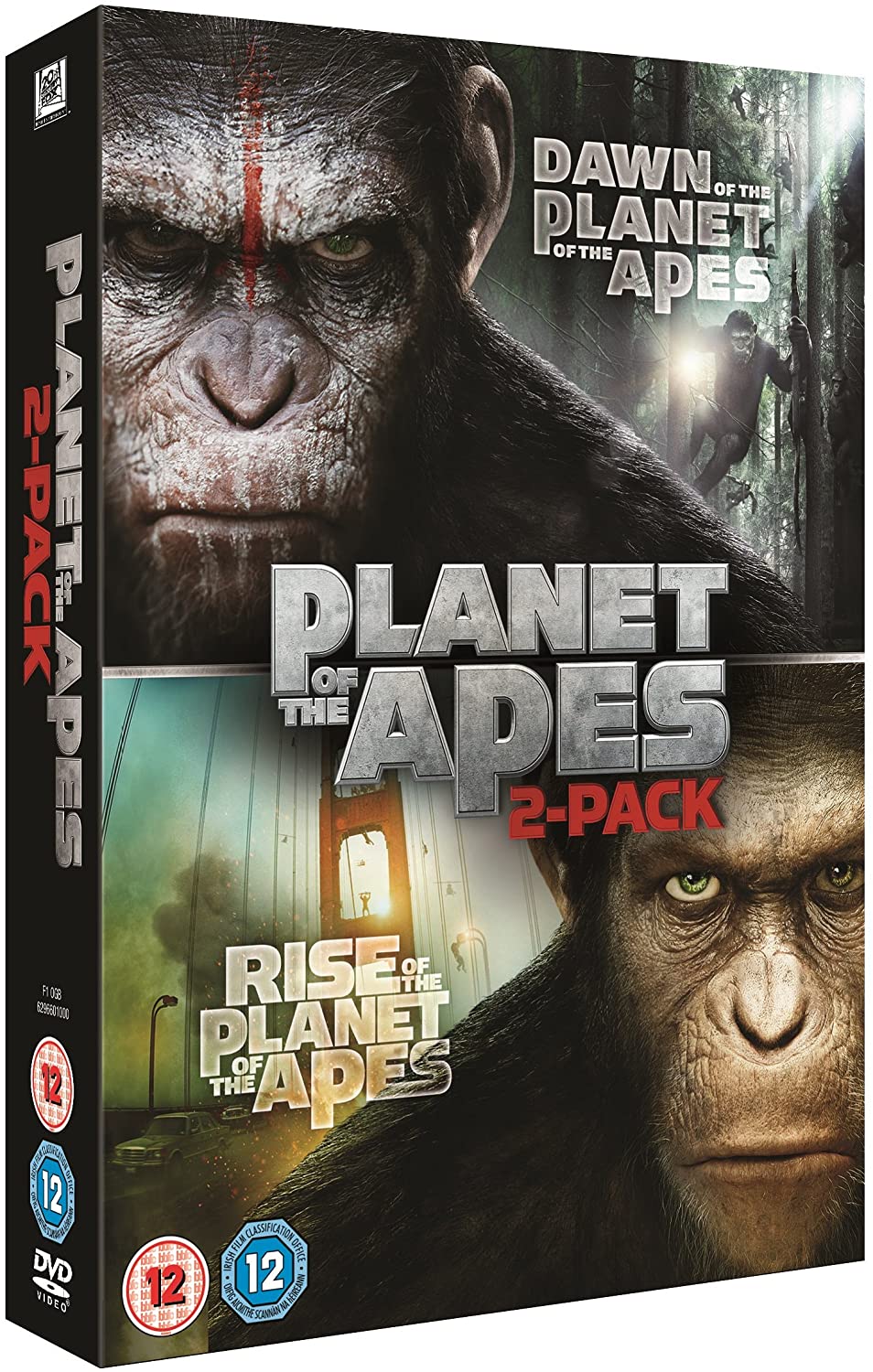 Dawn of the Planet of the Apes/Rise of the Planet of the Apes [Doppelpack] – Science-Fiction/Action [DVD]