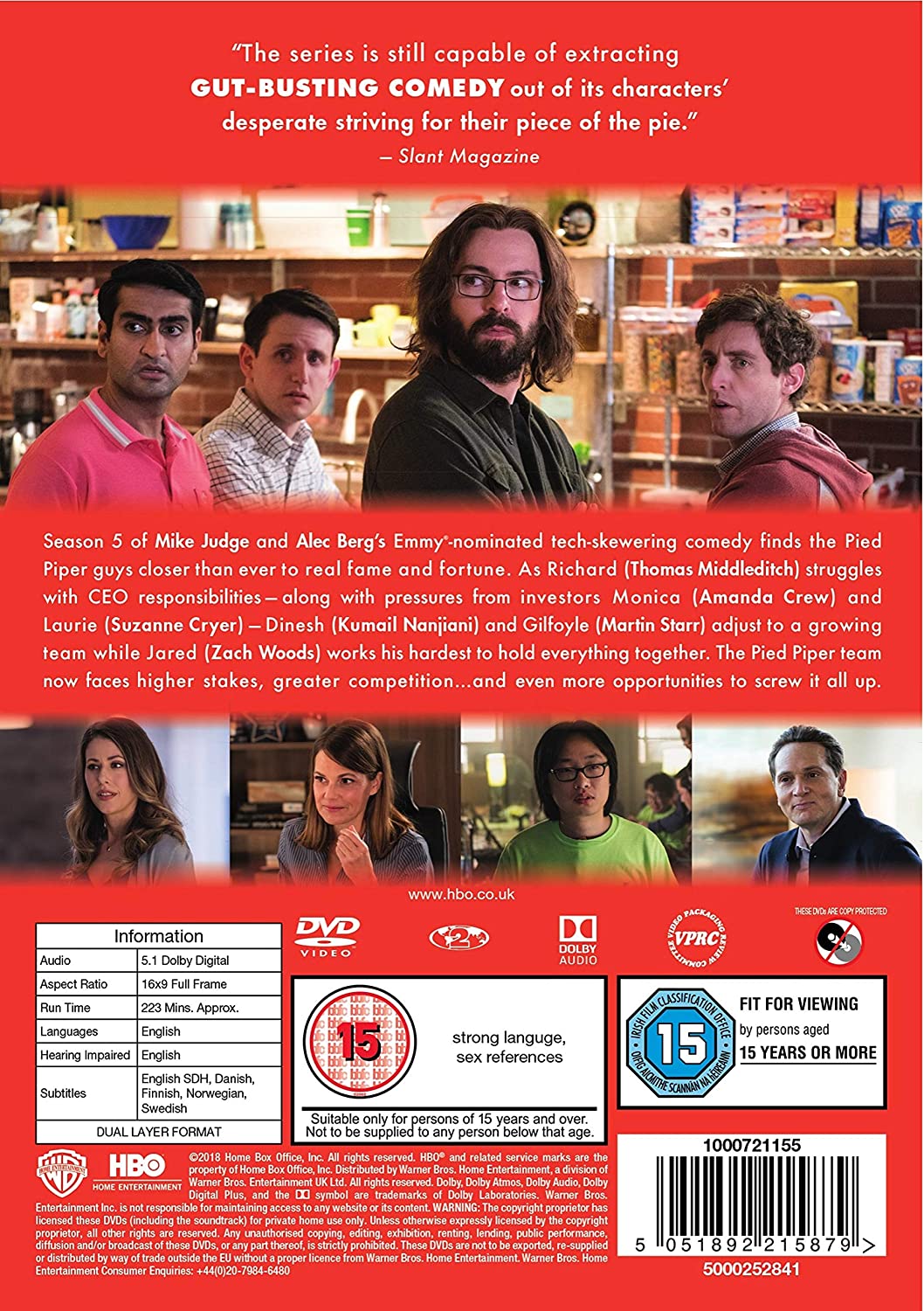 Silicon Valley: Staffel 5 – Komödie [DVD]