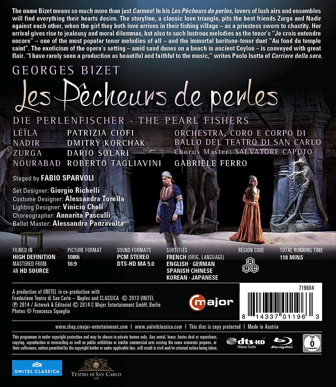 Bizet: Les Pêcheurs de perles – Die Perlenfischer / The Pearl Fishers [Blu-ray] [2016] [Region Free] [Blu-ray]