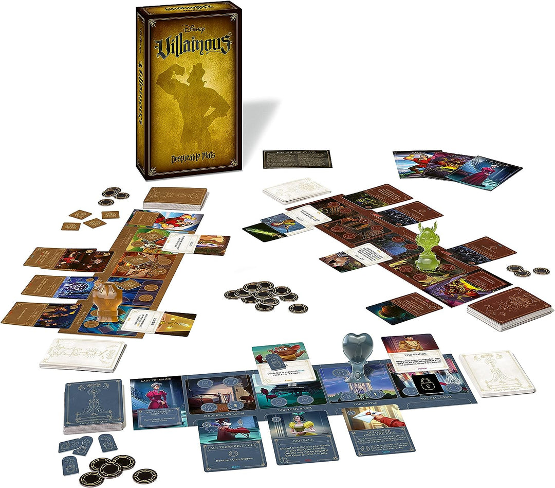 Ravensburger Disney Villainous Despicable Plots – Familienbrettspiel für Erwachsene a