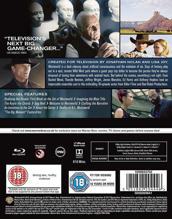 Westworld – Staffel 1 – Science-Fiction [Blu-ray]