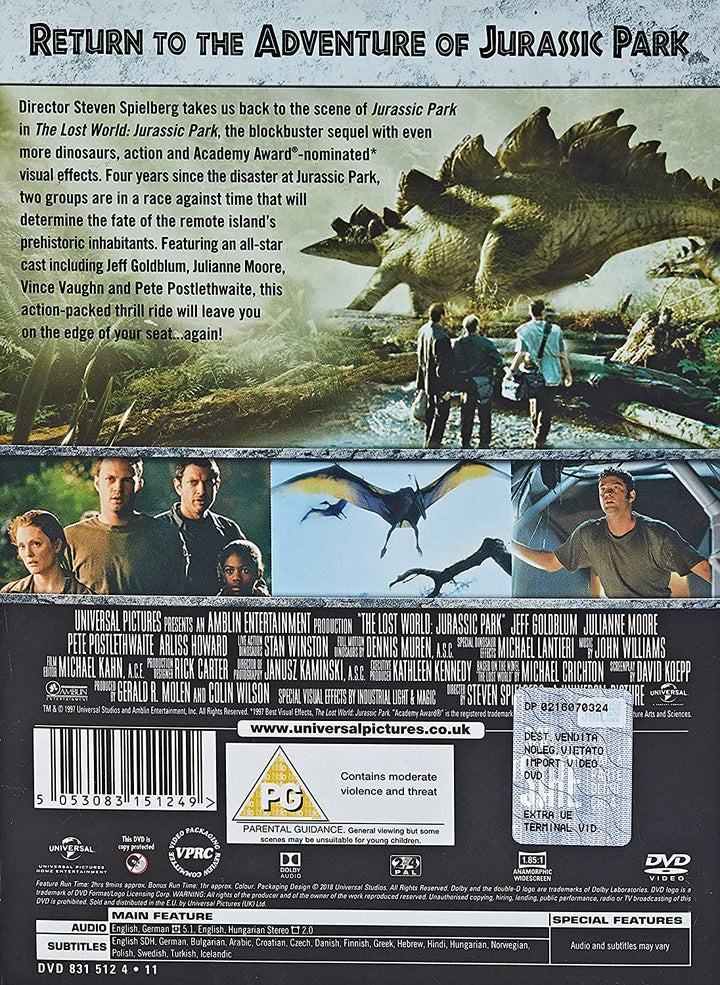 Jurassic Park: Die verlorene Welt [2018] – Action/Sci-Fi [DVD]