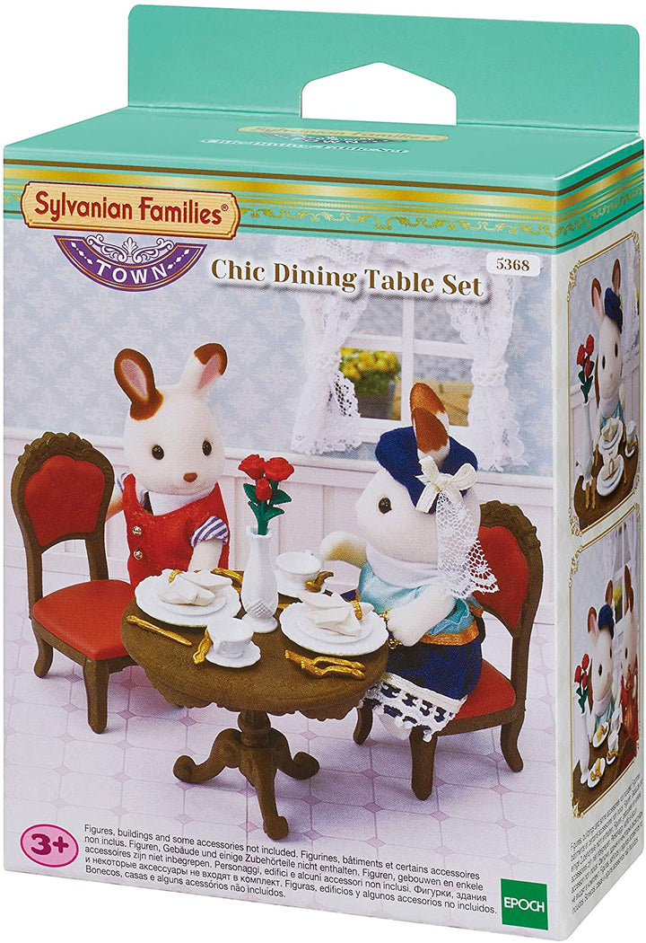 Sylvanian Families 5368 - Juego de mesa de comedor elegante, multicolor