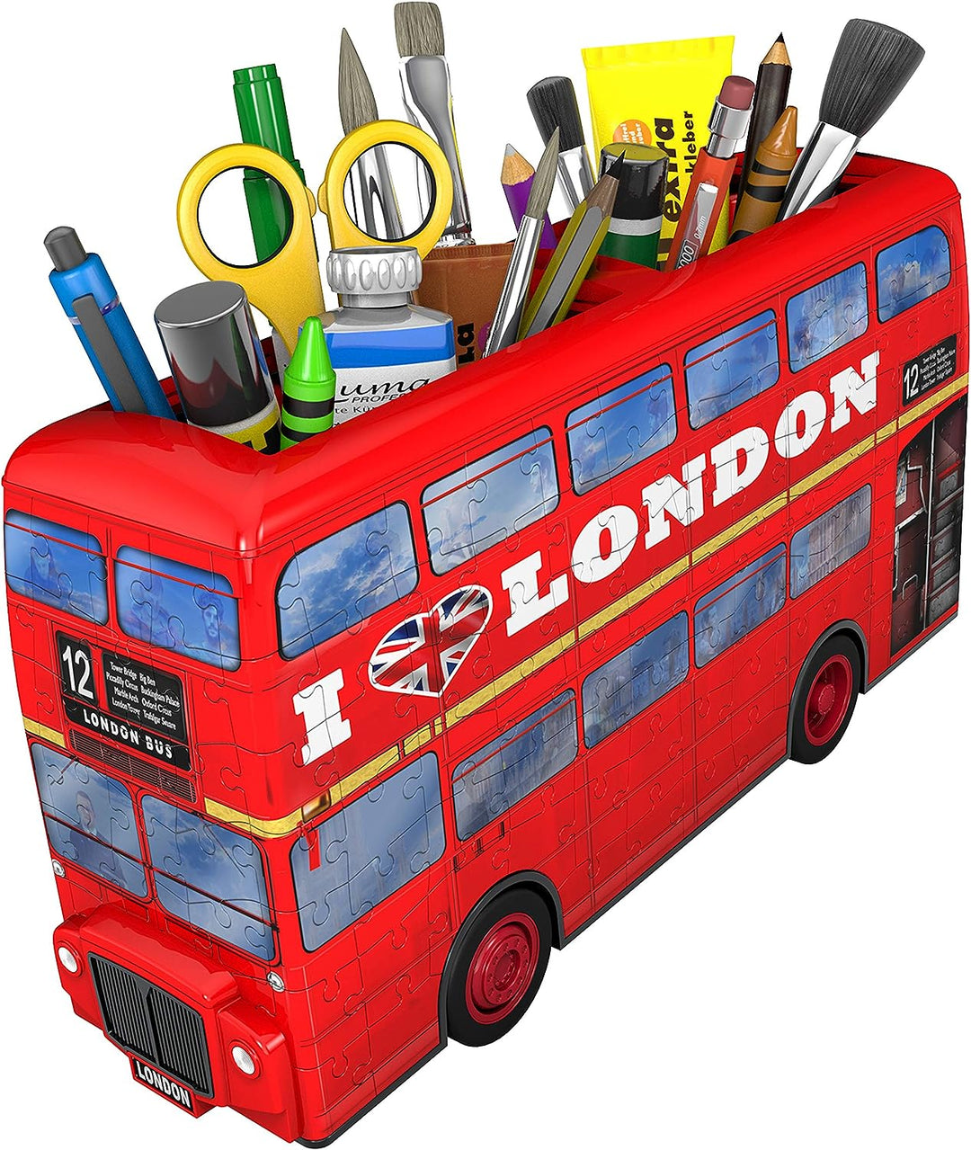 Ravensburger 3D-Puzzle „Roter Londoner Bus“ für Kinder ab 8 Jahren – 216 Teile