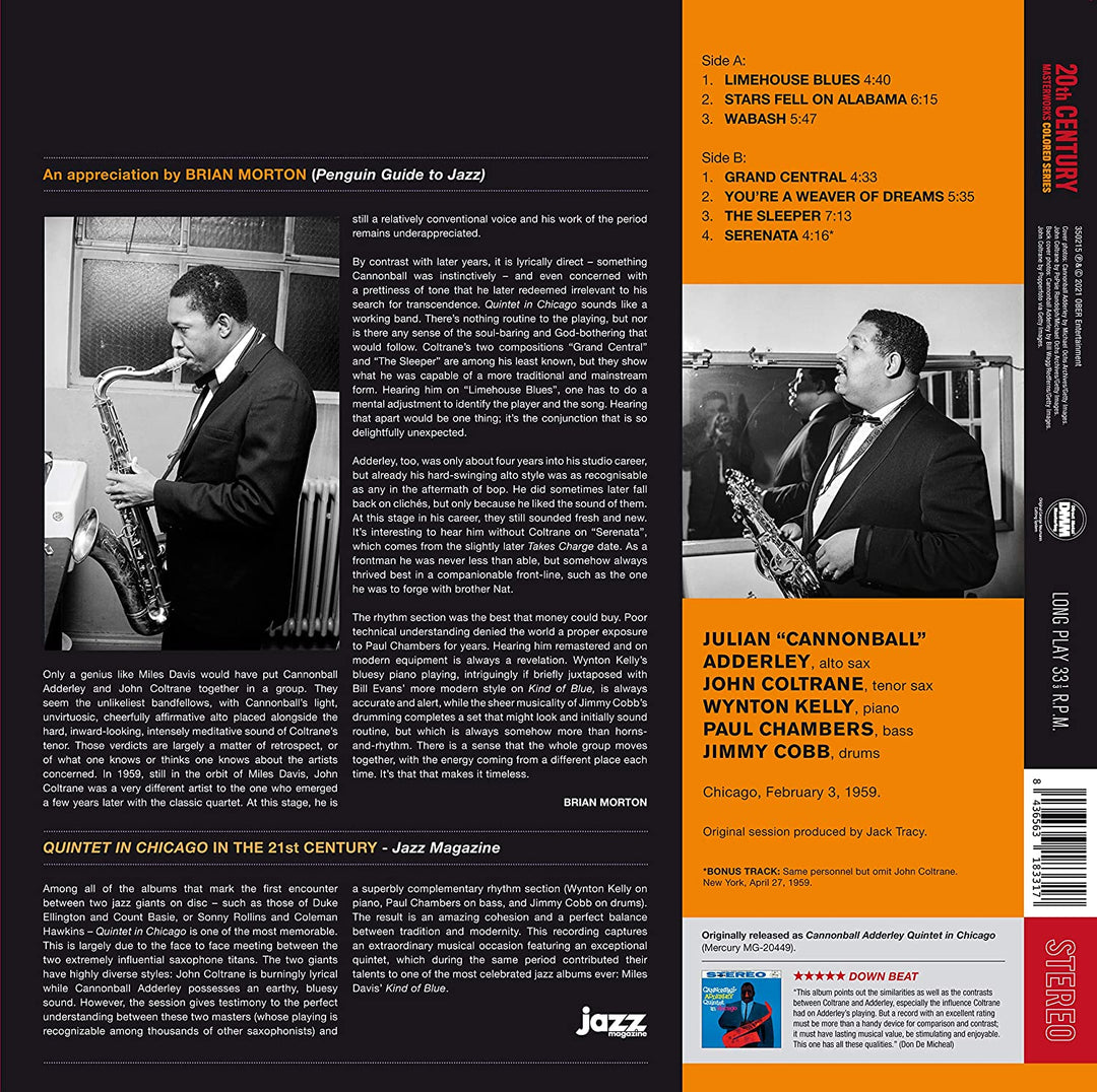 John Coltrane - Cannonball Adderley & John Coltrane Quintet in Chicago [VINYL]