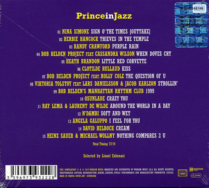 PRINCE IN JAZZ A JAZZ TRIBUTE TO PRINCE [Audio-CD]