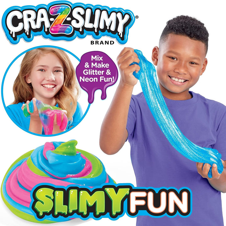 Crazy Slimy Slime Slime Fun Kit – stellen Sie Ihren eigenen Schleim her, Glitzerschleim, Neonschleim