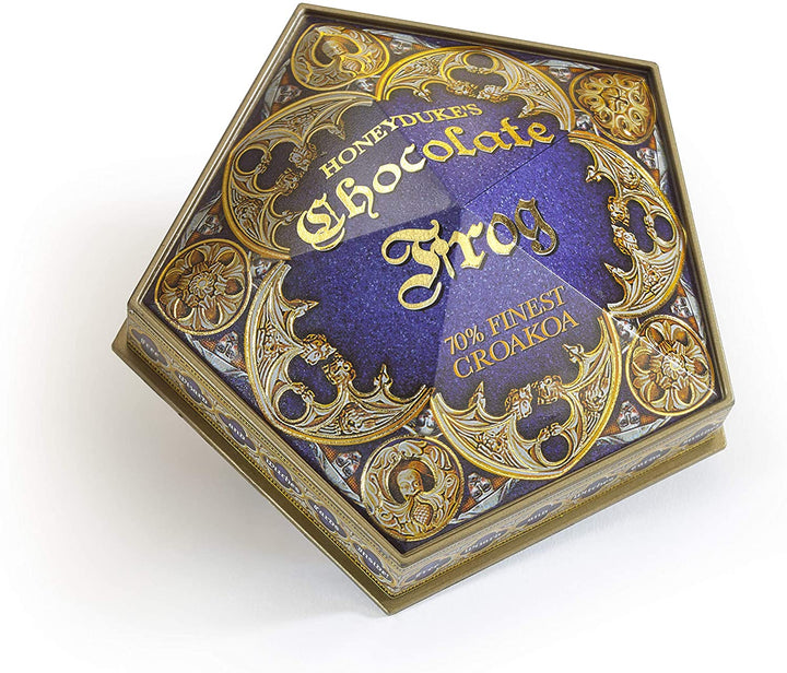 The Noble Collection Harry Potter Schokoladenfrosch- und Zaubererkarte – 3 Zoll (7,62 cm) inklusive Sammelbox – Harry Potter Film Set Film-Requisiten Zauberstab – Geschenke für Familie, Freunde und Harry-Potter-Fans