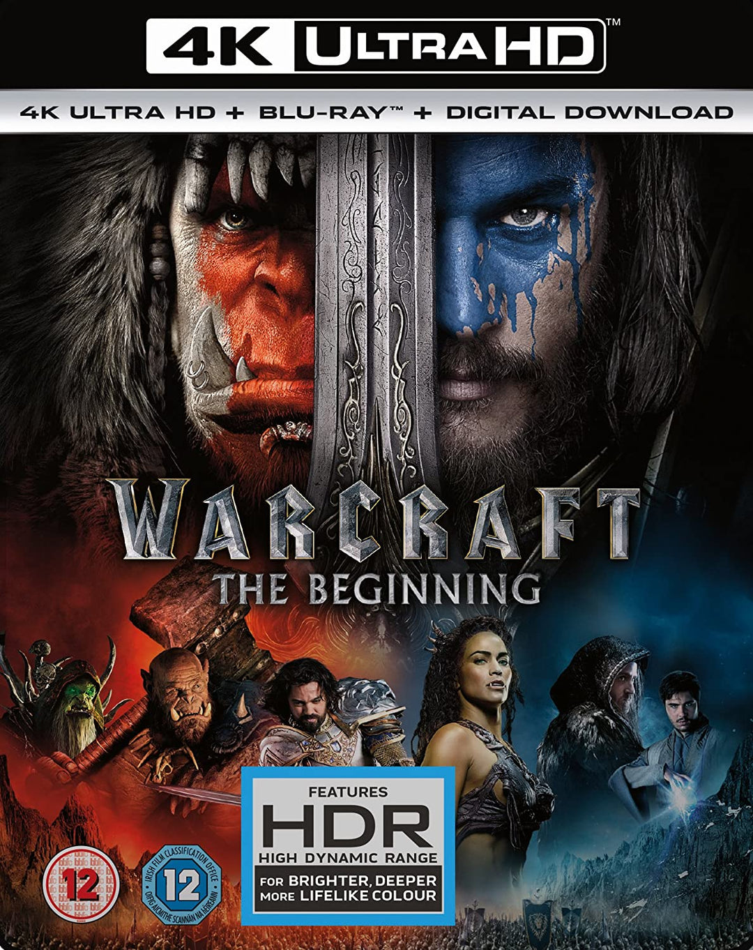 WARCRAFT (4K UHD+BD+UV+BLIZZARD) RT VERS [2017] – Fantasy/Action [Blu-ray]