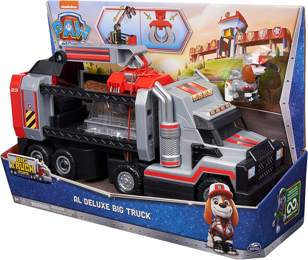 PAW Patrol, Al's Deluxe Big Truck Toy mit beweglicher Steuerkonsole und ausziehbarer Klaue