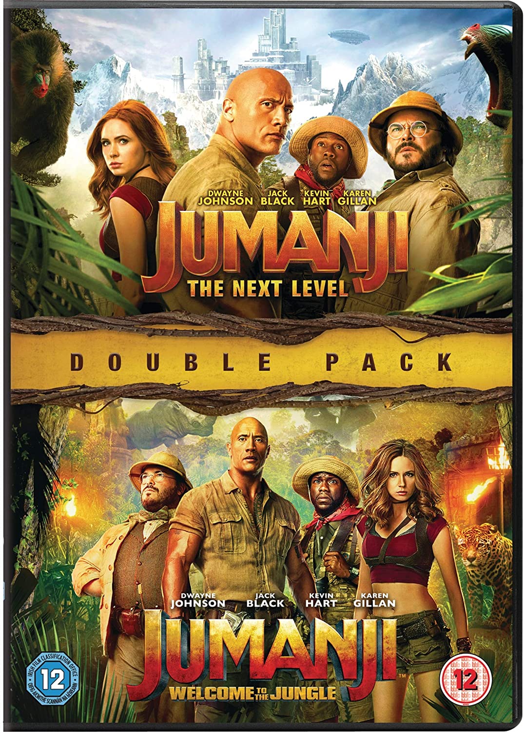 Jumanji: The Next Level &amp; Willkommen im Dschungel – Abenteuer [DVD]