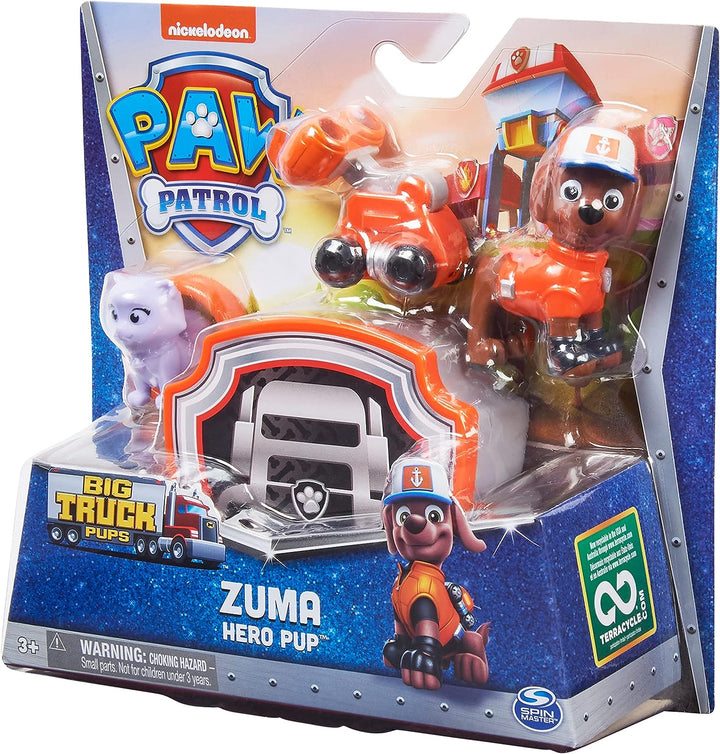 Paw Patrol Big Truck Pups Zuma Actionfigur mit aufsteckbarer Rettungsdrohne, Command