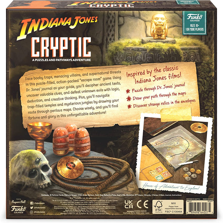 Kryptisches Brettspiel von Indiana Jones