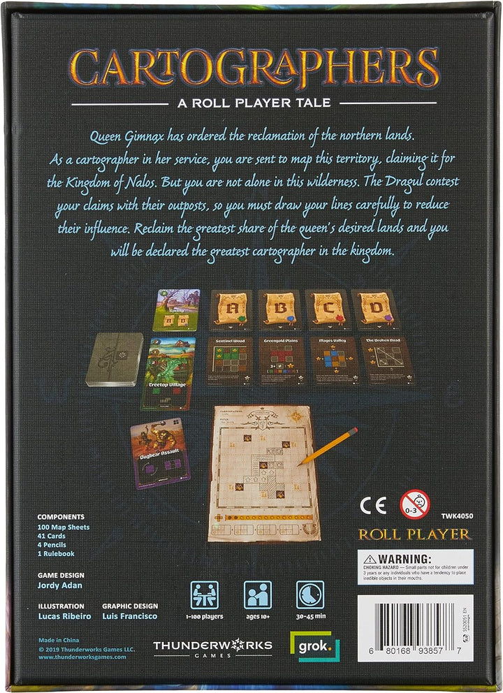 Cartographers: A Roll Player Tale Board Game