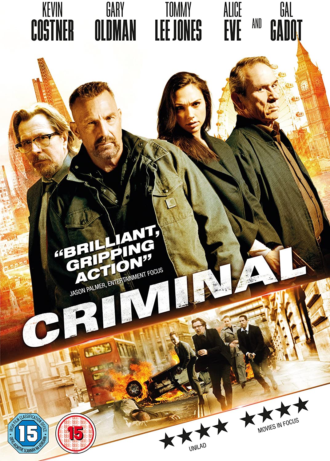 Criminal [2016] – Action/Thriller [DVD]