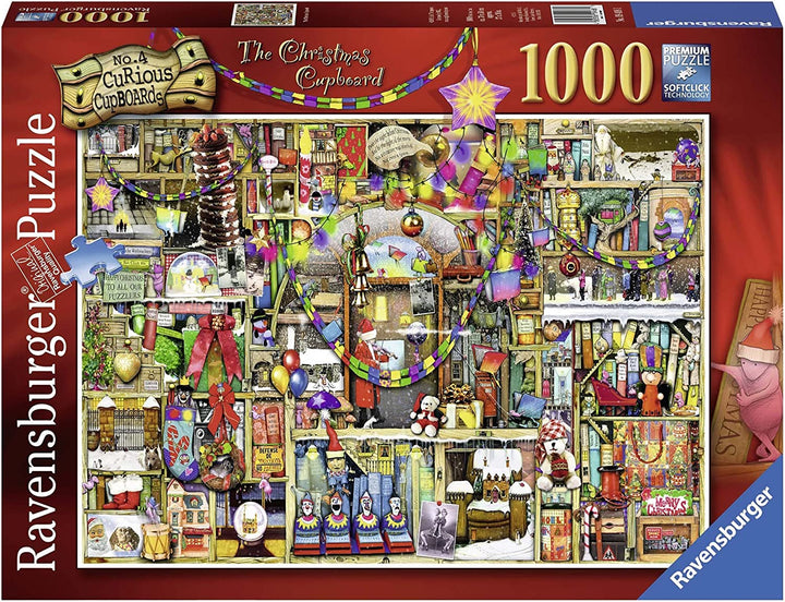 Ravensburger Curious Cupboards Nr. 4 Der Weihnachtsschrank Puzzle 1000 Teile für Erwachsene und Kinder ab 12 Jahren