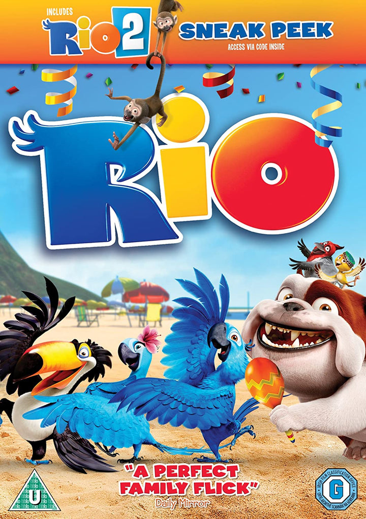 Rio (mit Vorschau auf Rio 2) – Komödie/Familie [DVD]