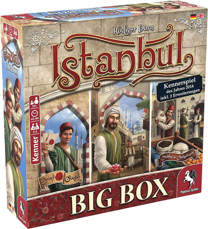 Pegasus Spiele | Istanbul Big Box | Brettspiel | 2 bis 5 Spieler | Ab 10 Jahren | 40