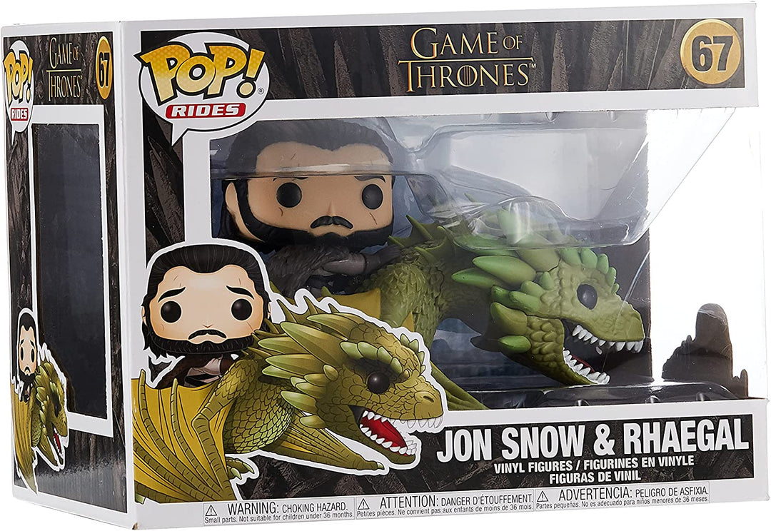 Game of Thrones Jon Snow &amp; Rhaegal Funko 44448 Pop! Vinyl #67