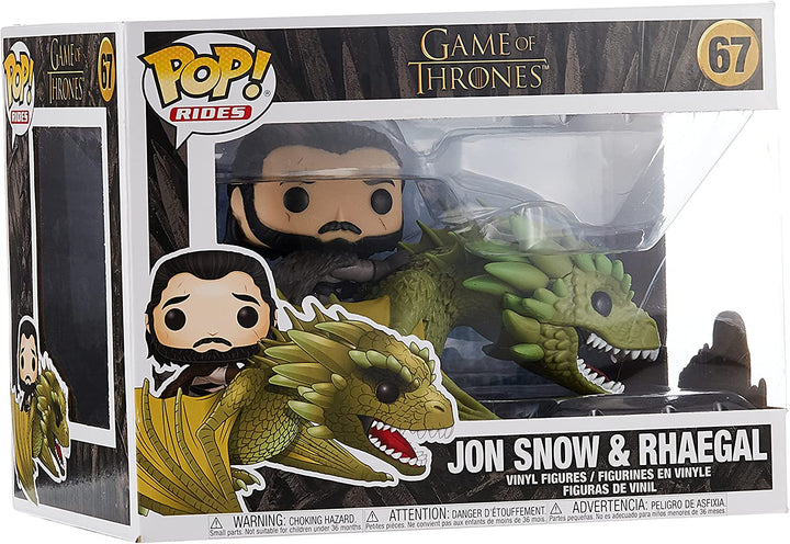 Il Trono di Spade Jon Snow &amp; Rhaegal Funko 44448 Pop! Vinile #67