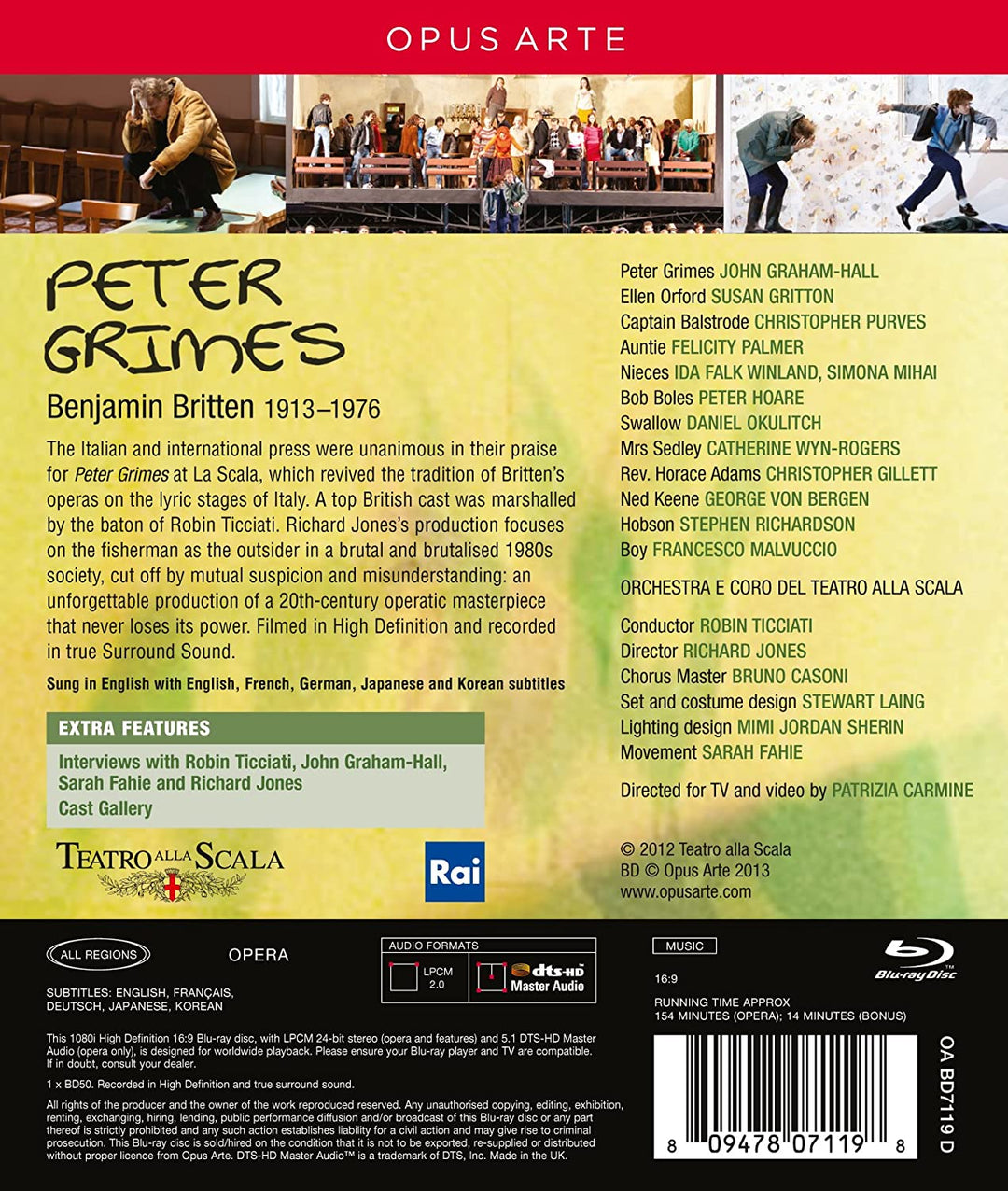 Britten: Peter Grimes [2013] – Drama [Blu-ray]