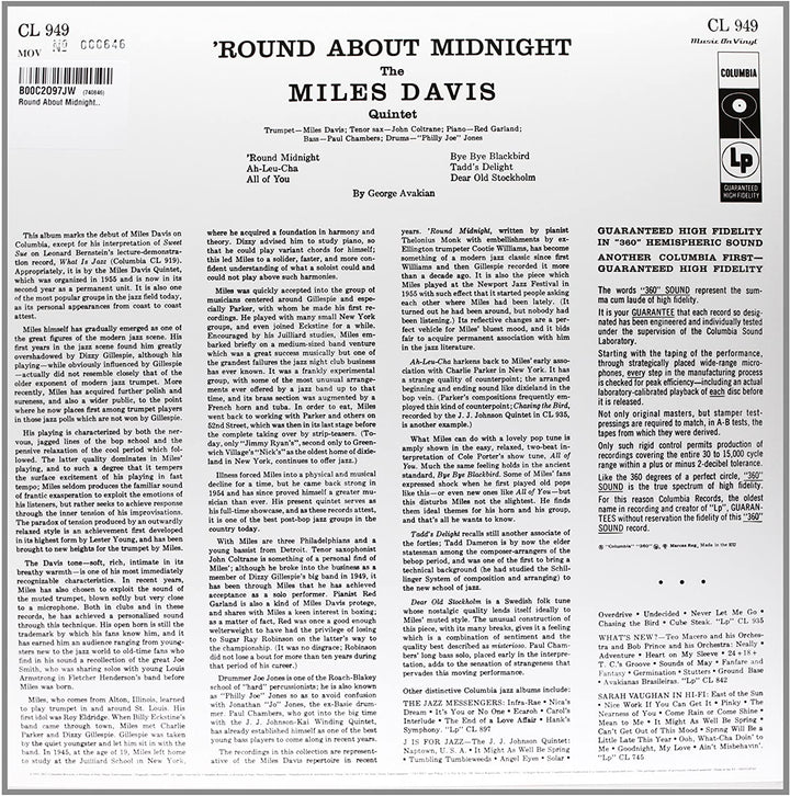 Miles Davis – Round About Midnight [Vinyl]