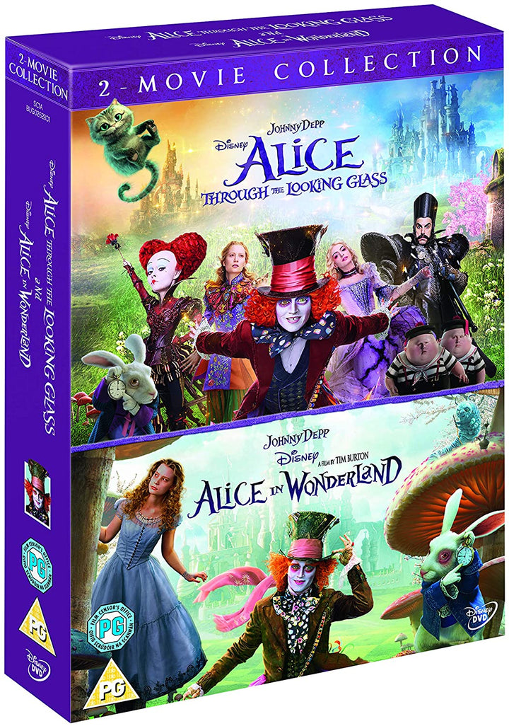 Alice im Wunderland 2 Filmsammlung – Fantasy/Familie [DVD]