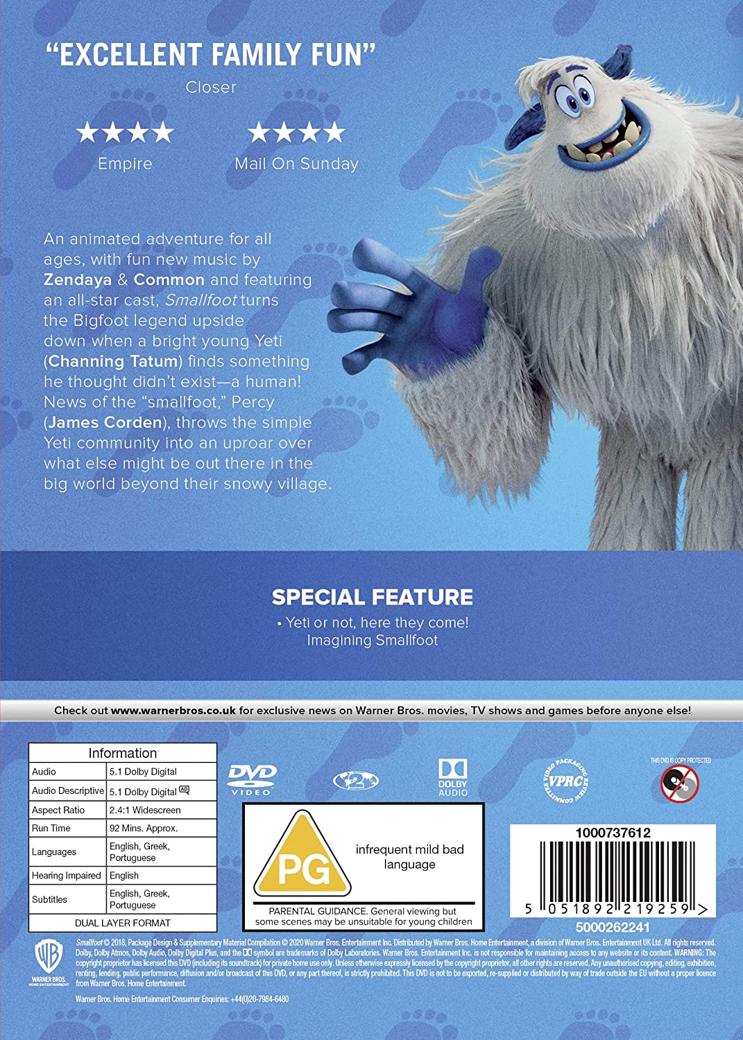 Smallfoot - Familie/Abenteuer [DVD]