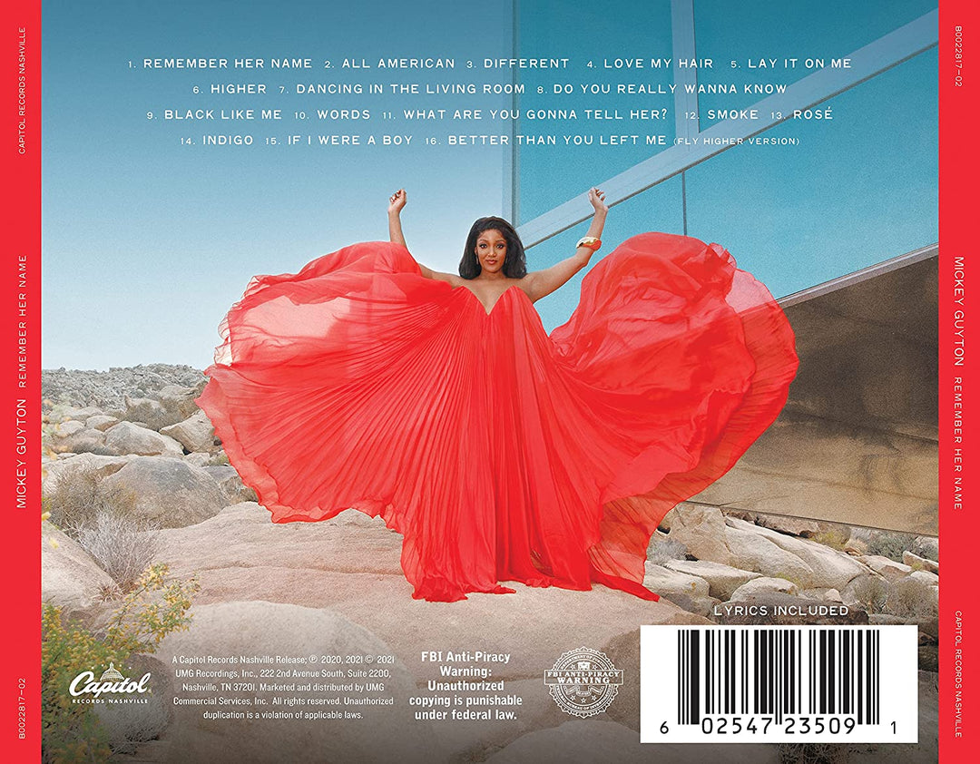 Mickey Guyton – Remember Her Name [Audio-CD]