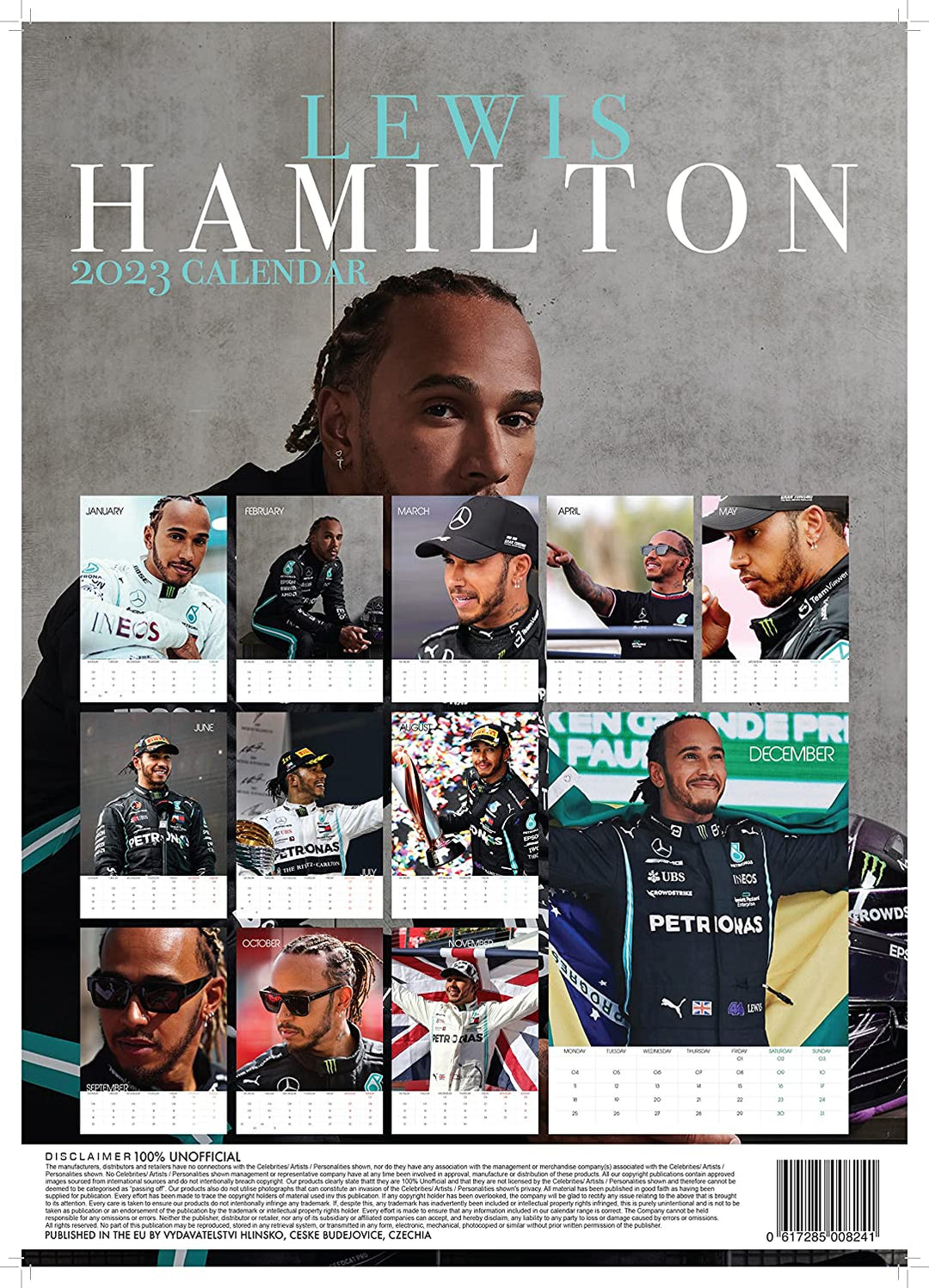 Lewis Hamilton 2023 Wandkalender