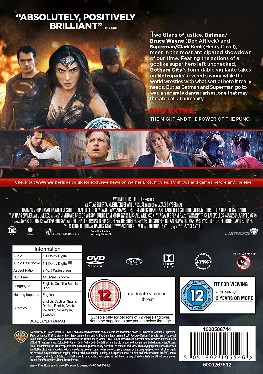 Batman v Superman: Dawn of Justice – Action/Abenteuer [DVD]