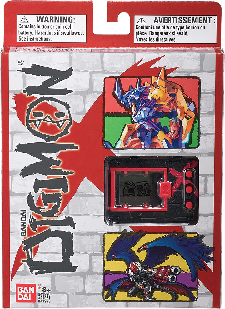 BANDAI 41921NP DigimonX (Schwarz &amp; Rot) – Virtuelles Monster-Haustier von Tamagotchi