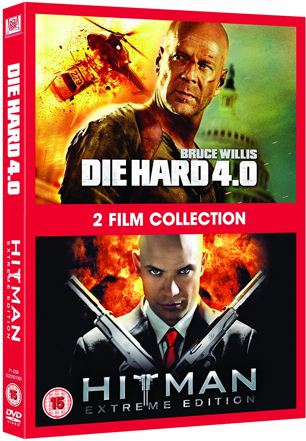 Hitman / Die Hard 4.0 Doppelpack – Action/Thriller [DVD]