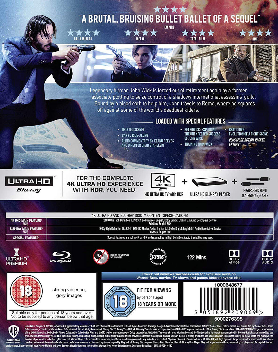 John Wick: Kapitel 2 – Action/Neo-Noir [Blu-ray]