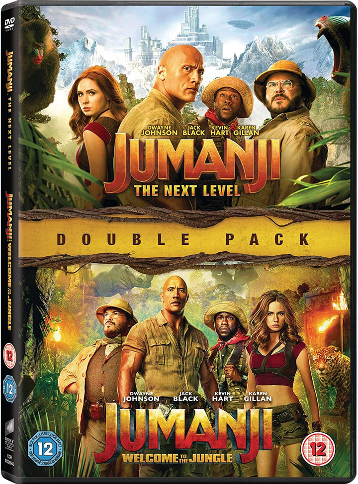 Jumanji: The Next Level &amp; Willkommen im Dschungel – Abenteuer [DVD]