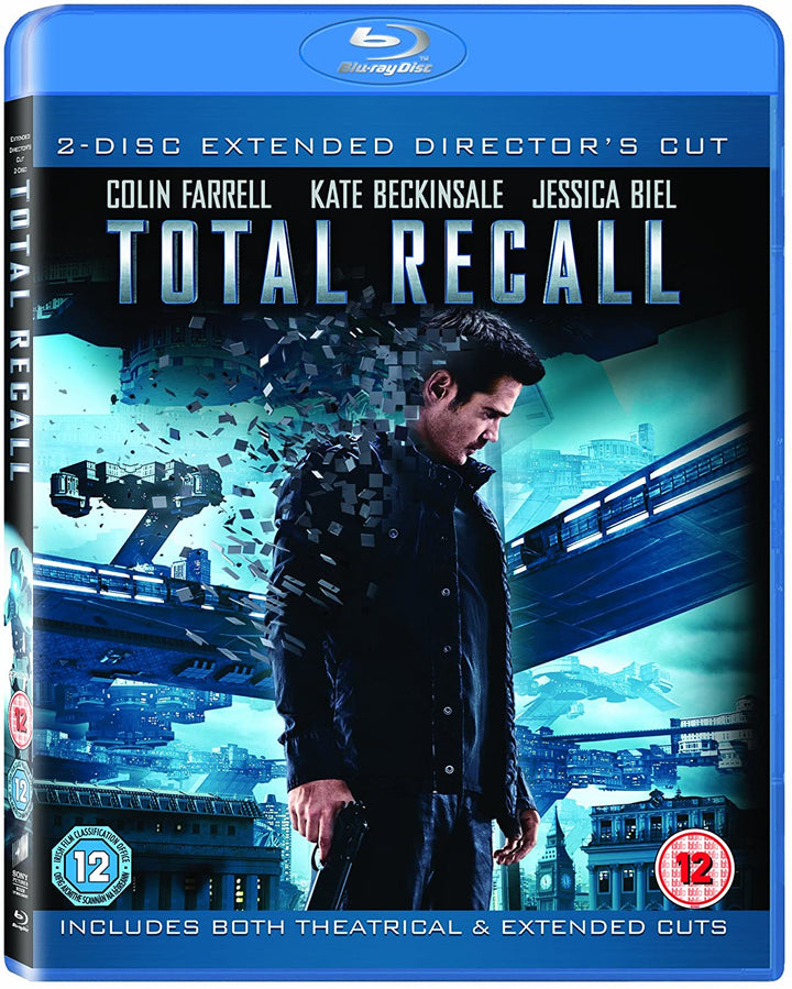 Total Recall [2012] [Region Free] - Action/Sci-fi [Blu-ray]