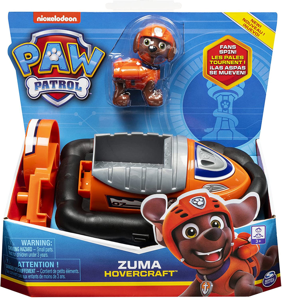 PAW Patrol, Zumas Hovercraft-Fahrzeug mit Sammelfigur, für Kinder ab 3 Jahren