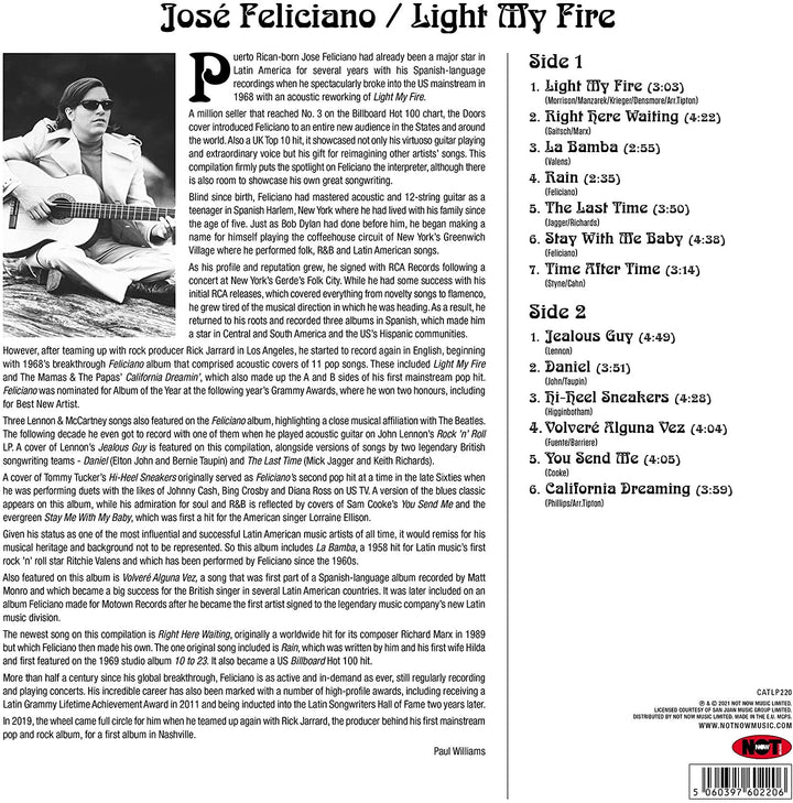 Jose Feliciano – Light My Fire [180g Vinyl LP] [VINYL]