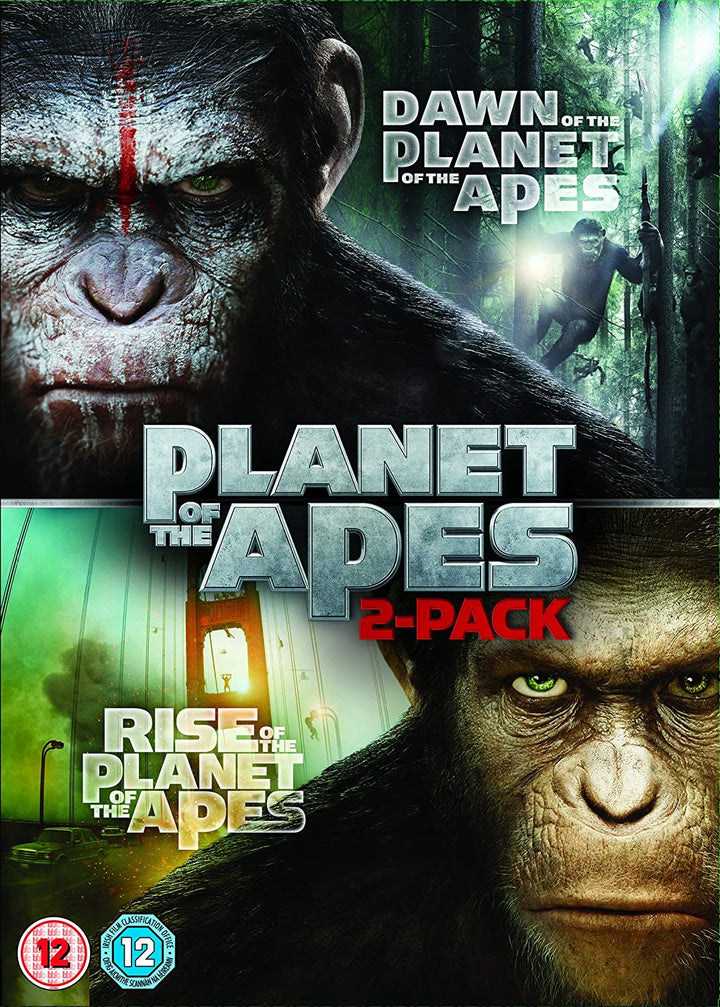 Dawn of the Planet of the Apes/Rise of the Planet of the Apes [Doppelpack] – Science-Fiction/Action [DVD]