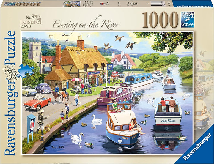 Ravensburger 17488 Leisure Days Nr. 7 Evening on The River 1000-teiliges Puzzle