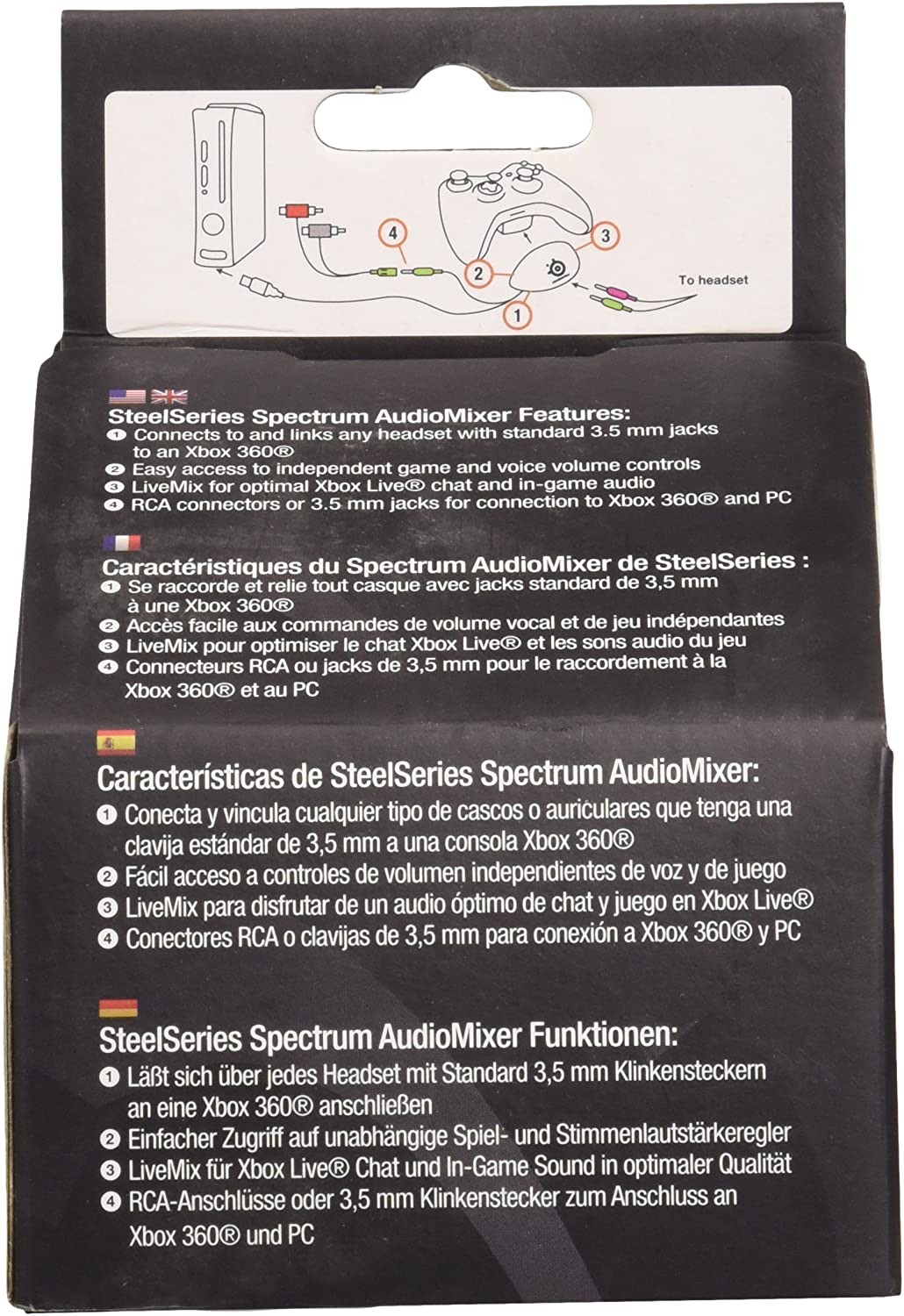 Mélangeur audio SteelSeries Spectrum (Xbox 360)