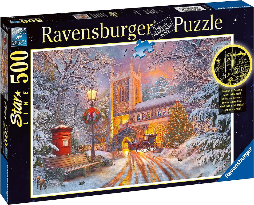 Ravensburger 17384 Star Line 500-teiliges Puzzle – Ein funkelndes Weihnachtsmagazin